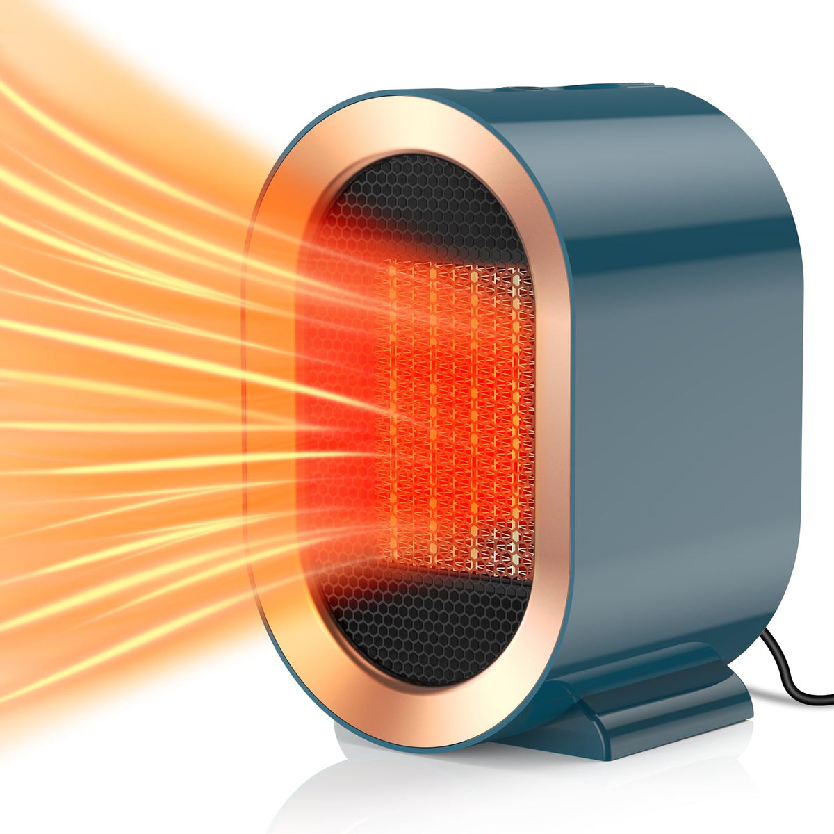 Calefactor de Cerámica PTC de 1200 W Azul