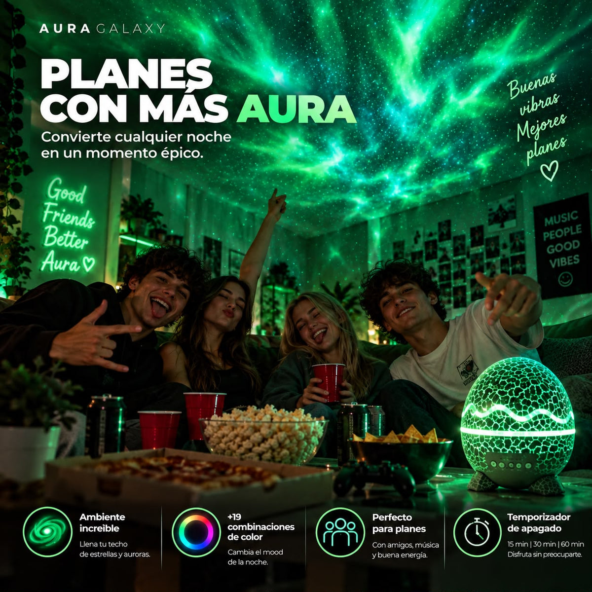 AuraGalaxy. Convierte cualquier habitación en tu lugar favorito